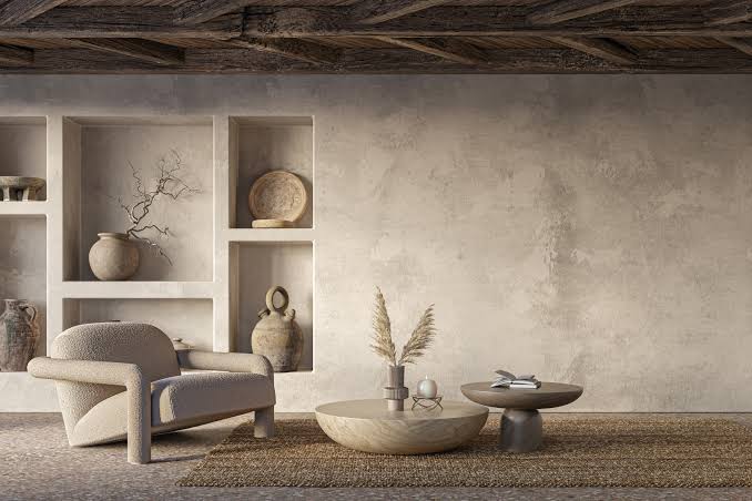 Wabi sabi stone interior